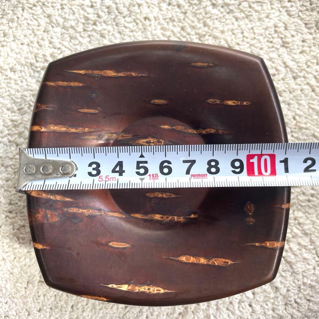 未使用樺細工 桜皮細工 茶道具12点セット十六角茶櫃 伝統工芸品 秋田