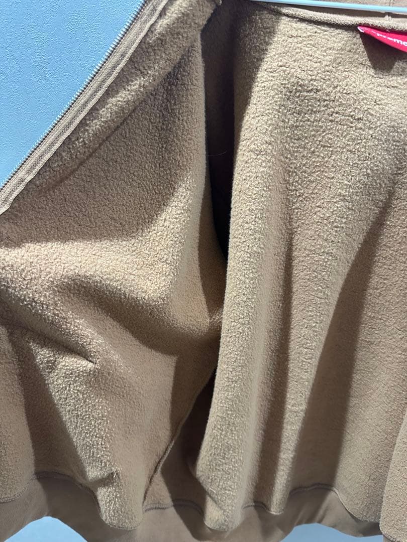 Supreme ベージュ ジップアップパーカー