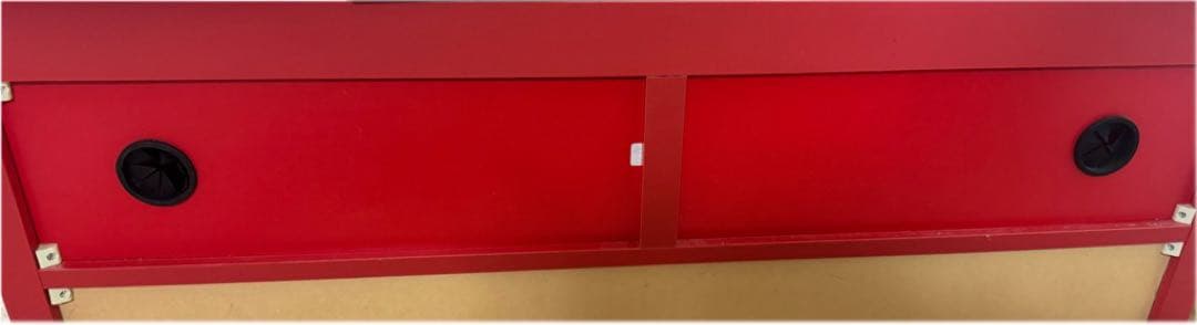 スペースエイジ テレビ台 赤 ローボード 70s レトロフューチャー 収納