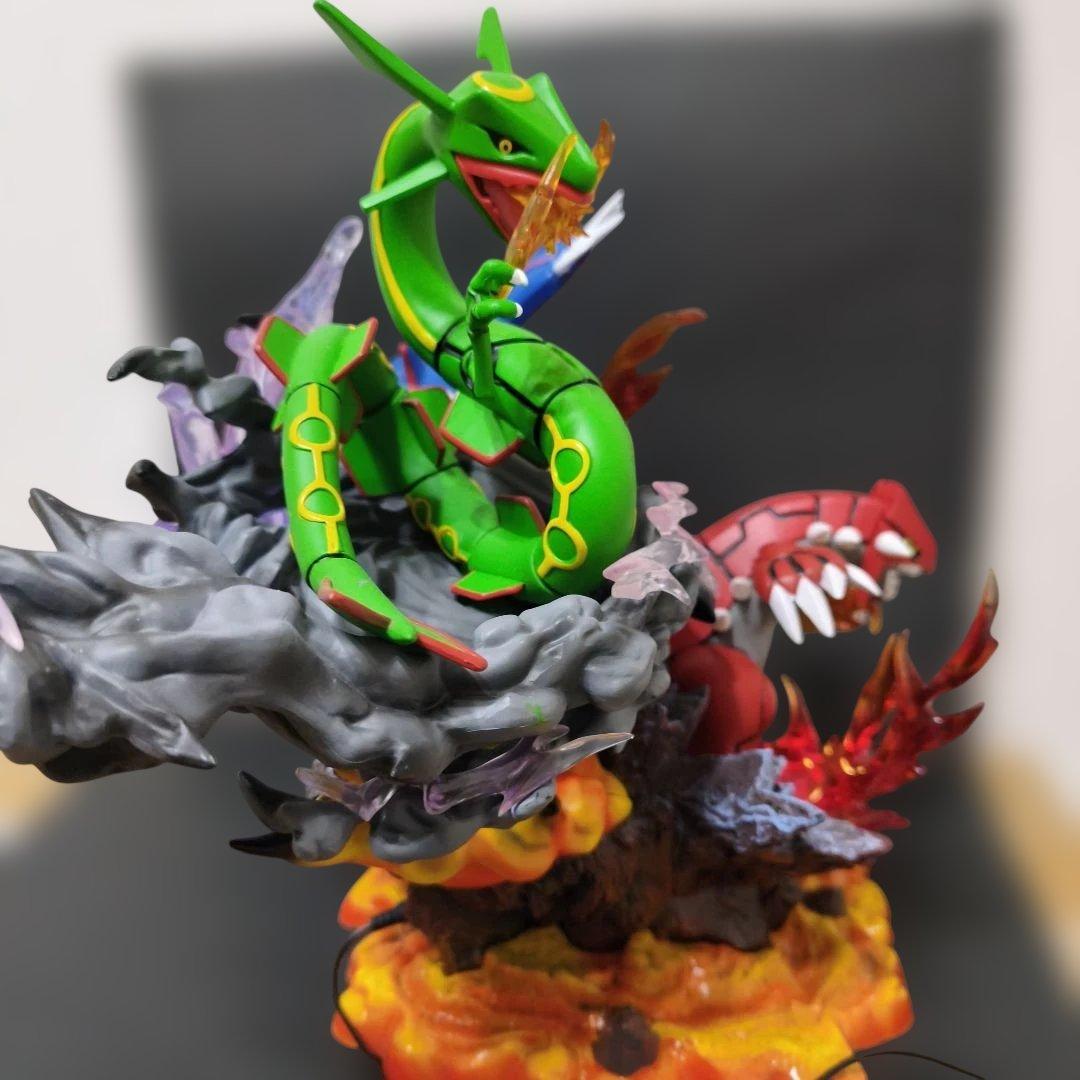 ポケモン フィギュア カイオーガ グラードン レックウザ LED付き