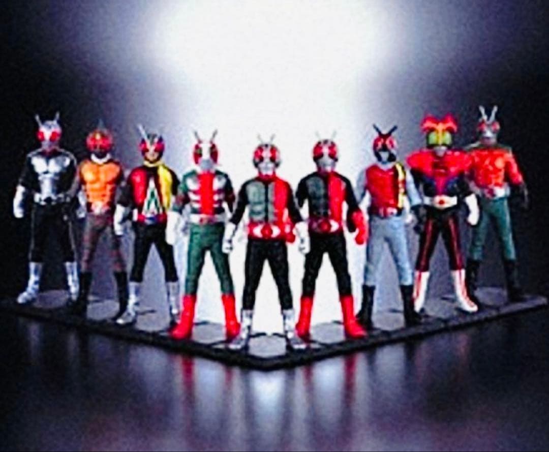 新品 HG仮面ライダー20　栄光の9人ライダー編 全9種 & ブラック3種