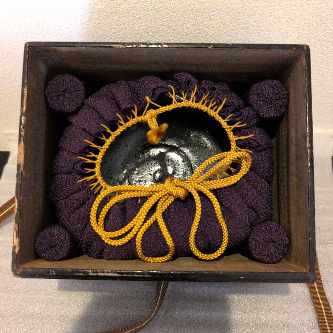 古黒織部 沓茶碗 仕覆 時代箱 - メルカリ