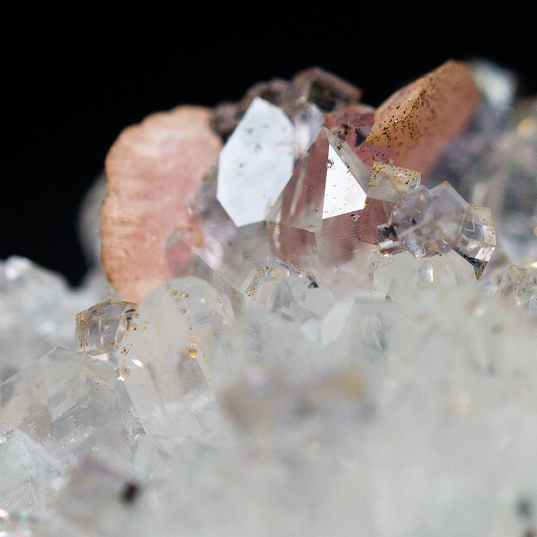 中国 ロードクロサイト フローライト 天然石 原石 鉱物標本 鉱石 蛍石