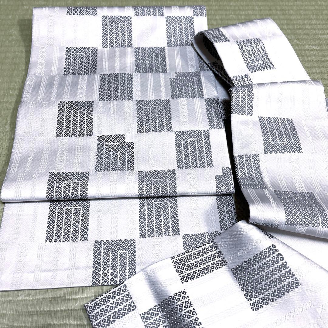 正絹　博多織 名古屋帯《源氏香》