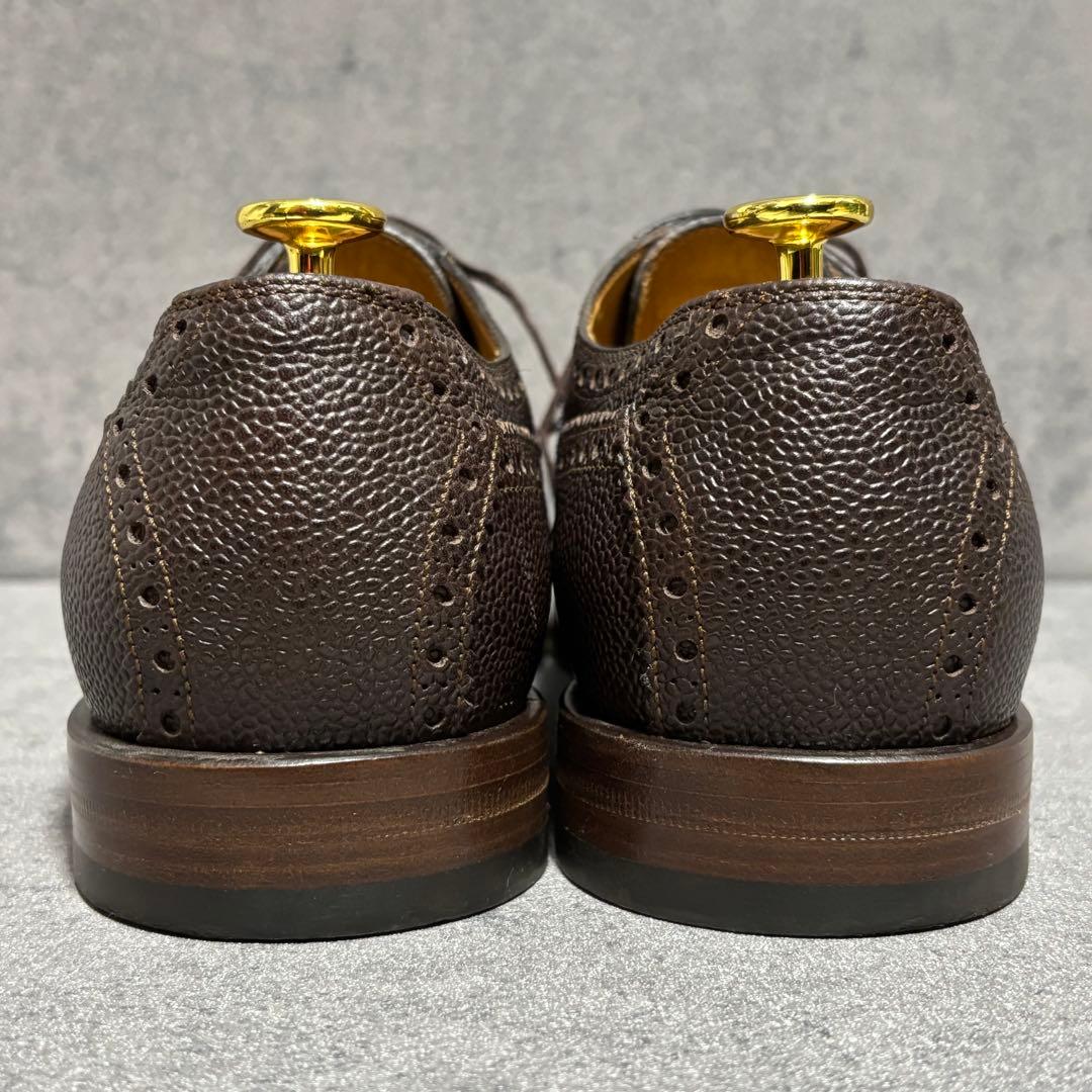 未使用級　グッチ　ドレスシューズ　シェリーライン　シボ革　ブラウン　2126