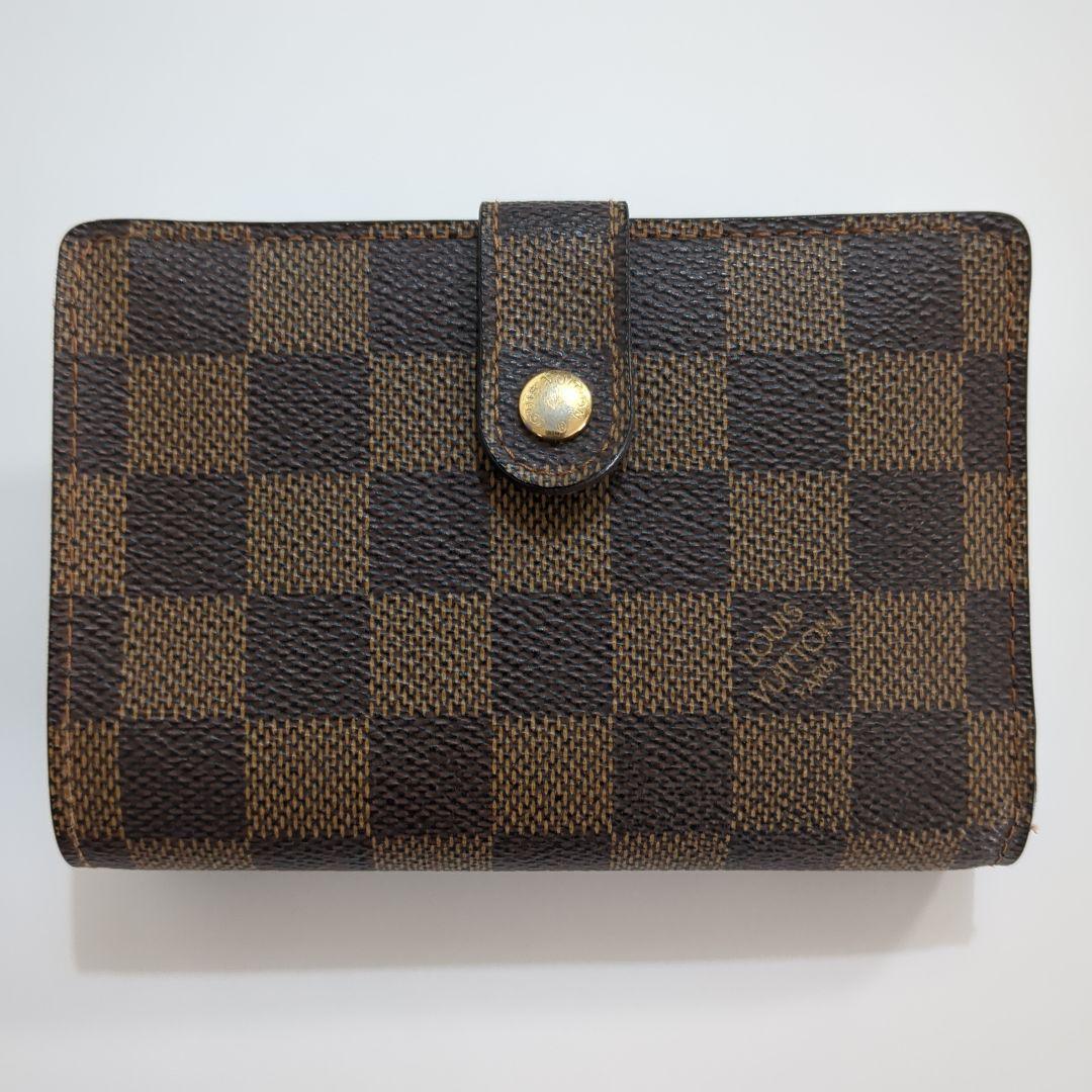 Louis Vuitton ダミエがま口 ヴィエノワ 二つ折り財布 ルイヴィトン