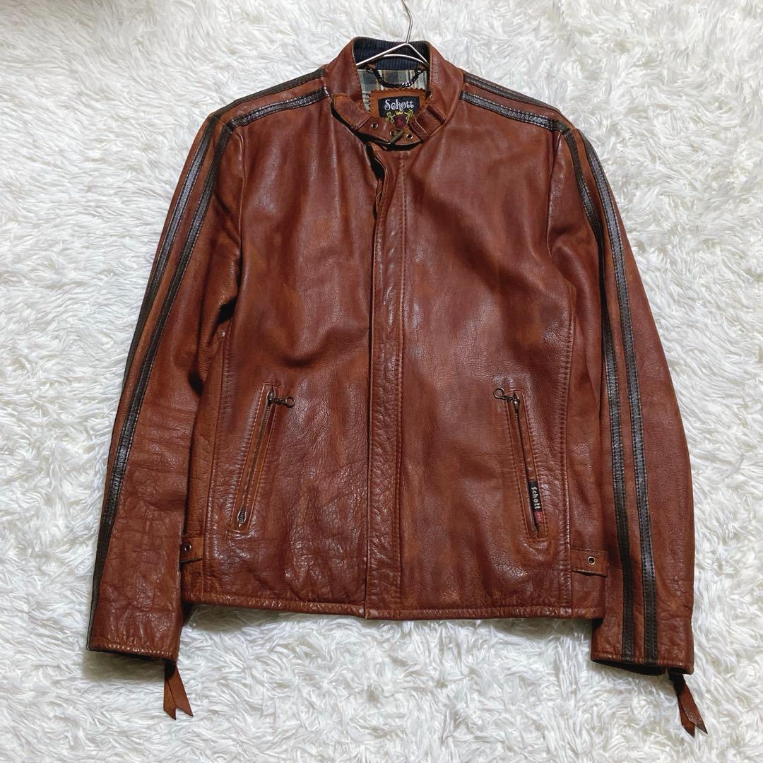 希少⭐️ ショット レザージャケット クラシックレーサー USDD加工