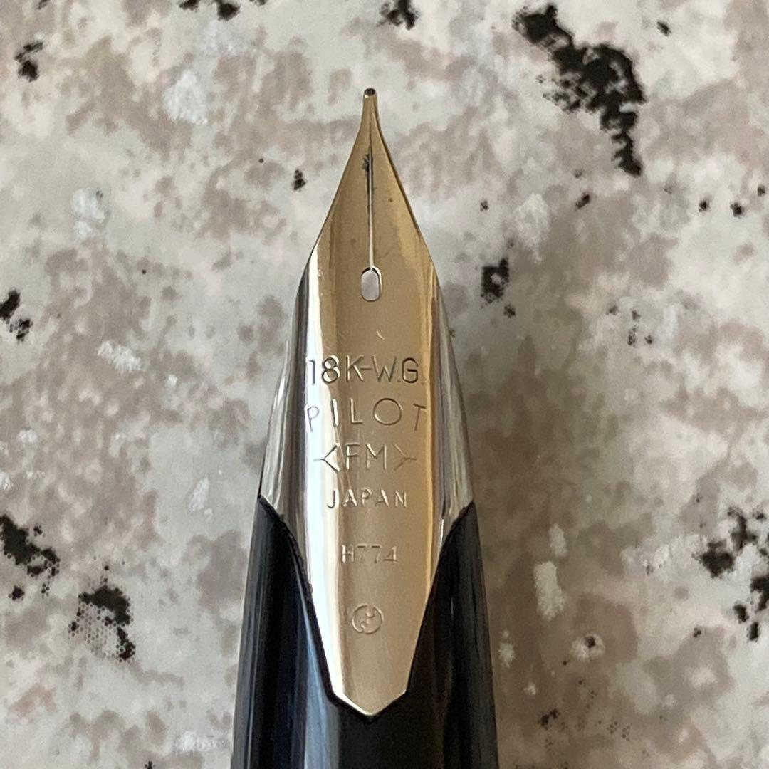 060 オーバーホール済み 万年筆 PILOT Elite 18k WG