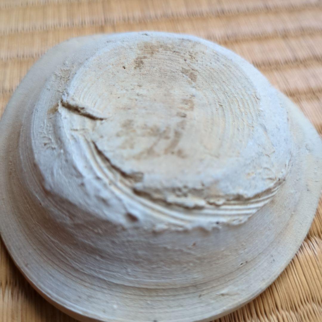 自然釉 陶器皿 木箱付き 約10cm 猿投 山盃 骨董品