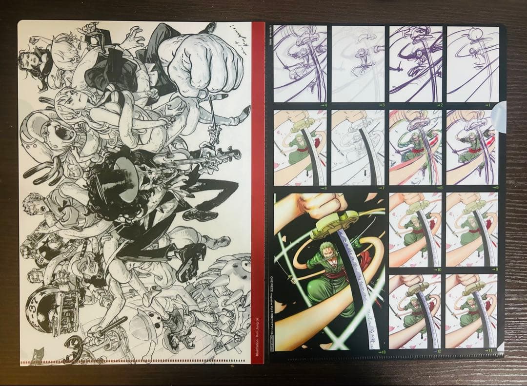 ワンピースマガジンVol.6当選品☆特製クリアファイル☆2種セット☆ルフィ