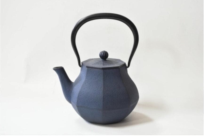 限定大谷翔平モデル鉄瓶 国産 [及富] 南部鉄器ブルー八角形鋳鉄