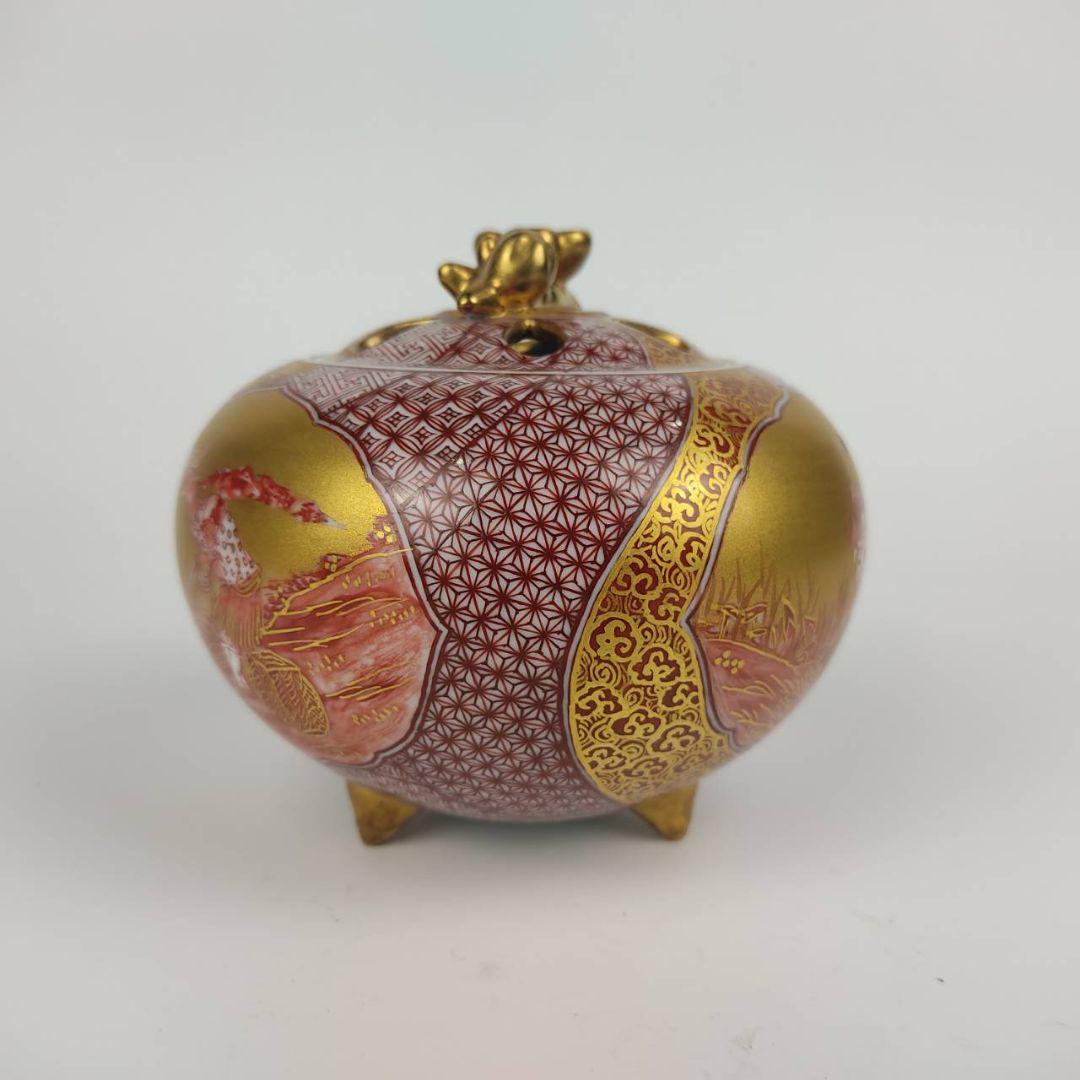 お値下げしました、住田正実作 九谷焼 赤絵小紋 香炉① - WWW