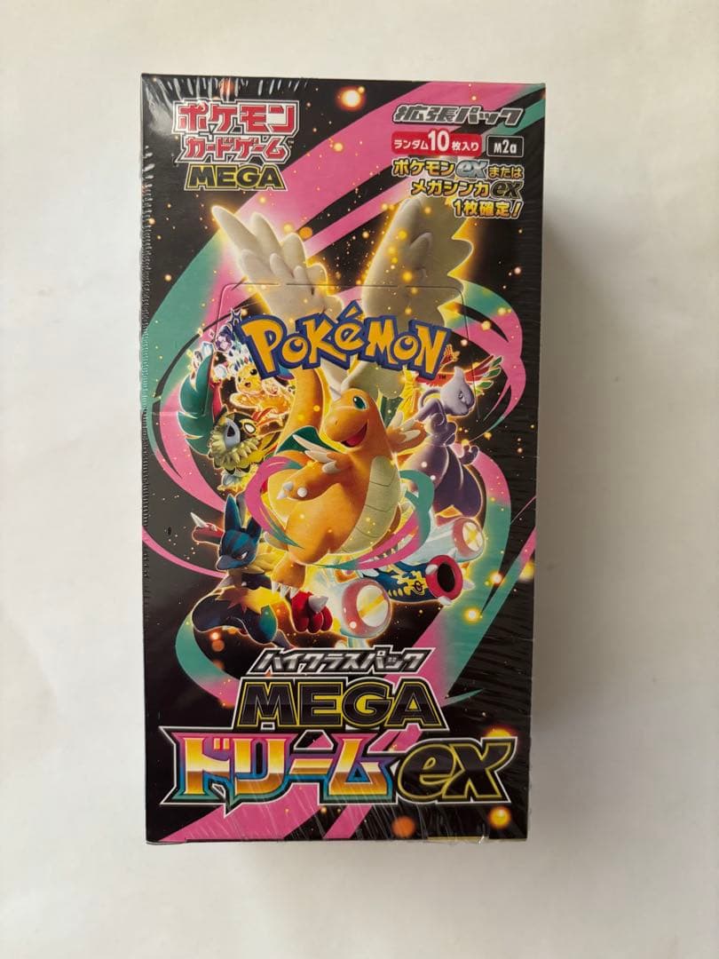 シュリンク付き　ポケモンカードゲーム MEGAドリームEX 10パック入り