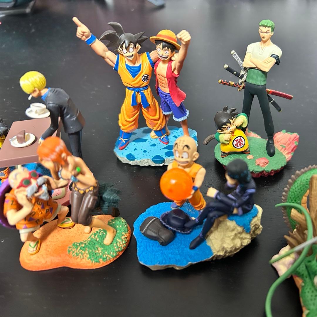 ドラカプ ドラゴンボール ワンピース コラボ フィギュア 悟空 ルフィ