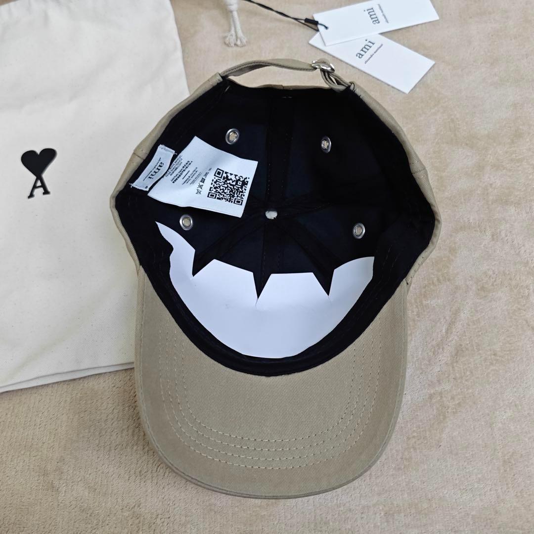 AMI PARIS キャップ Ami De Coeur 刺繍キャップ ブラック | AMI PARIS