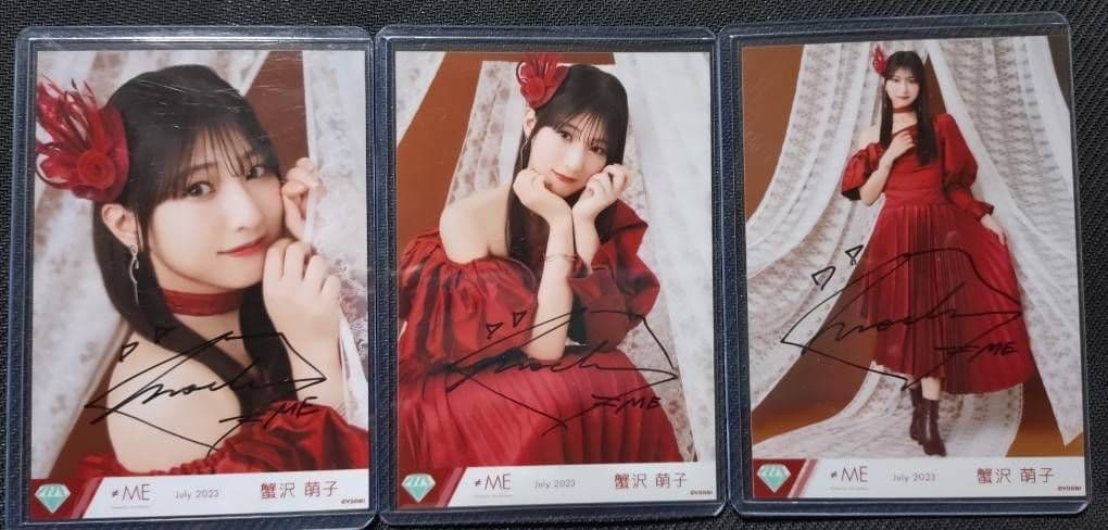 蟹沢萌子 4周年コンサート衣装② ピオニーズ 直筆 ヨリ チュウ ヒキ