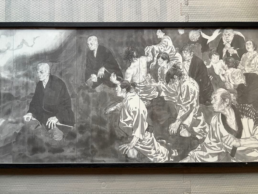 井上雄彦 親鸞聖人 屏風画 額入り