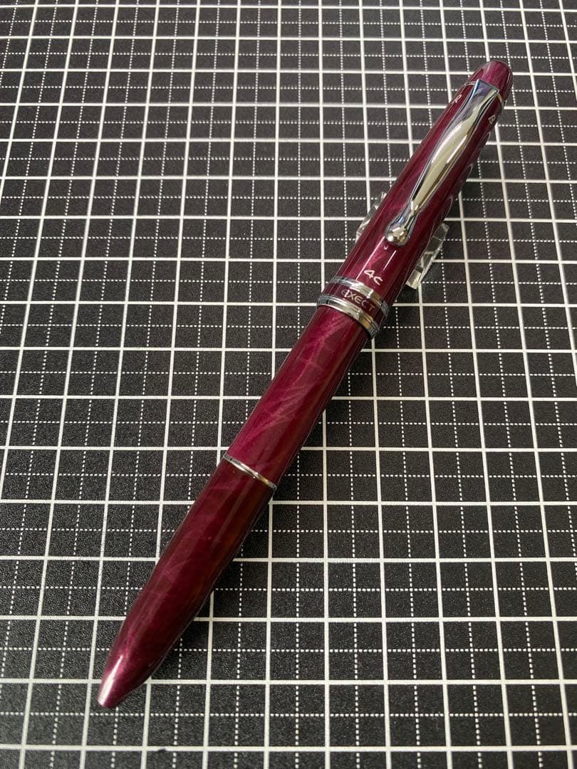 PILOT EXECT 4C BLACK&RED 多機能ペン