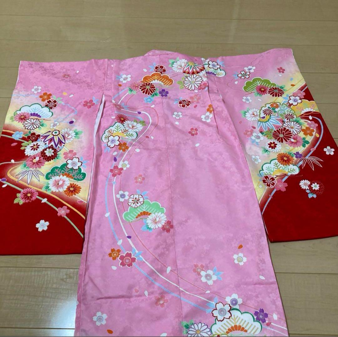 七五三　四ツ身　7歳　女児用着物フルセット