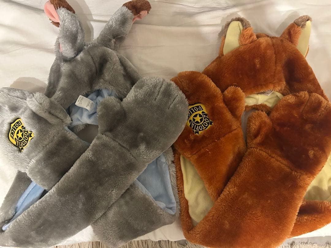 ズートピア ニック ジュディ ファンキャップ フード付きマフラー 被り物