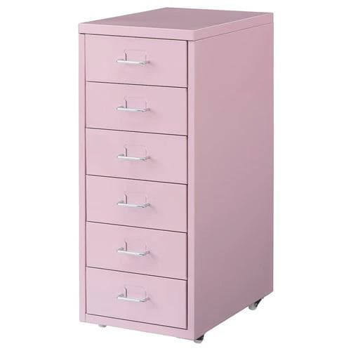 IKEA イケア HELMER ヘルメル ピンク ワゴン キャスター 収納