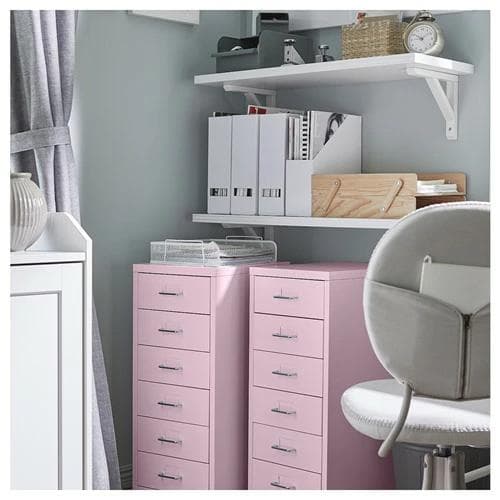 IKEA イケア HELMER ヘルメル ピンク ワゴン キャスター 収納