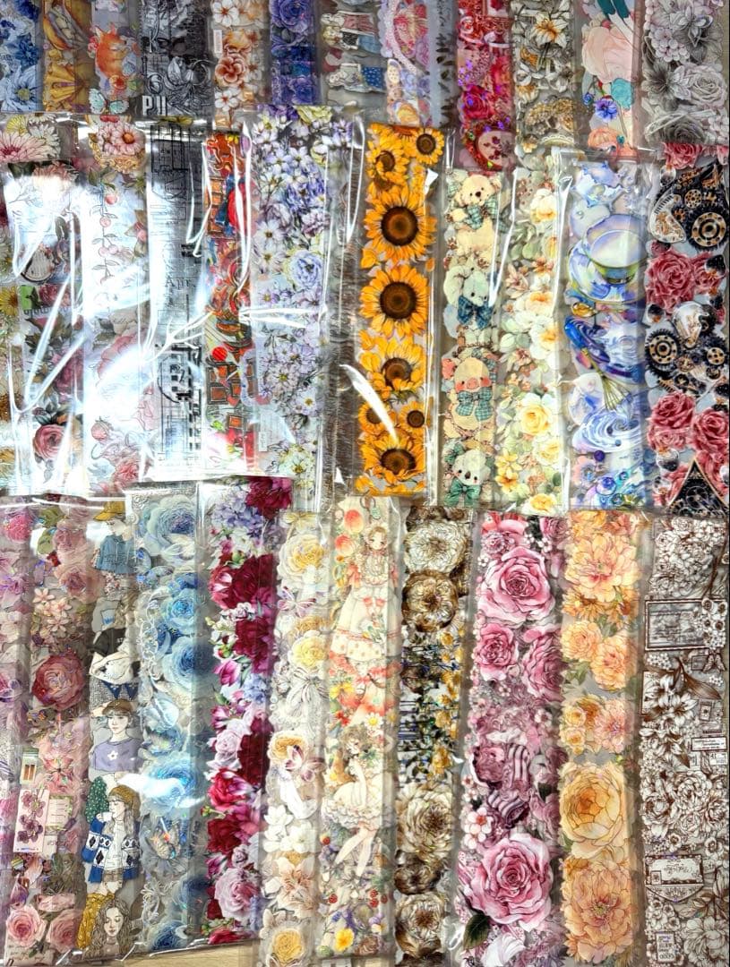 海外マステ他♡⃛大量まとめ売り ボリュームパックver.②☆コラージュ素材etc.