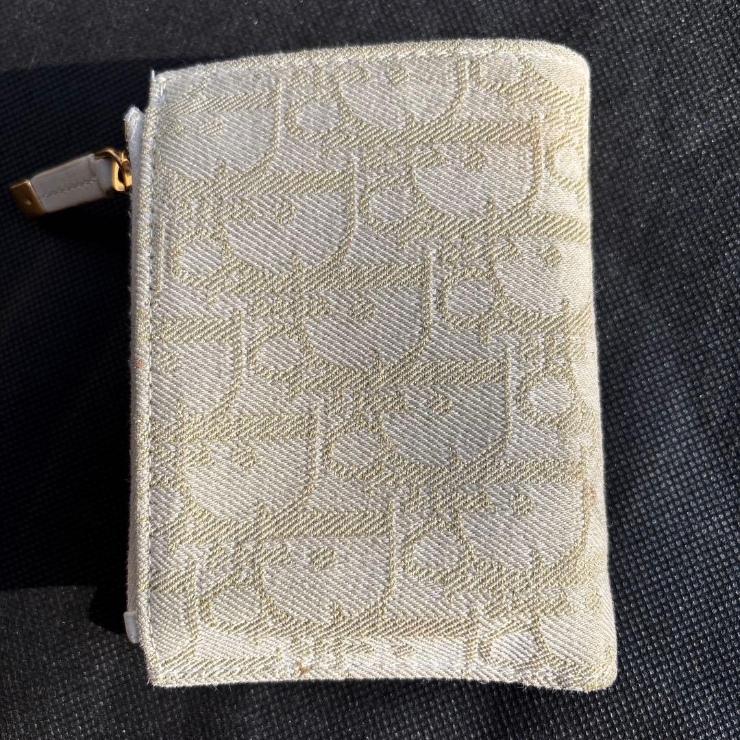 Christian Dior 二つ折り財布 ホワイト