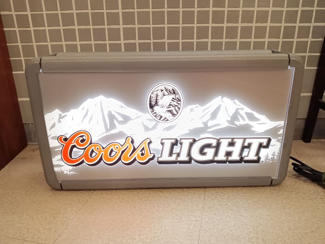 希少 Coors LIGHT 照明 ライトサイン アメリカンビンテージ
