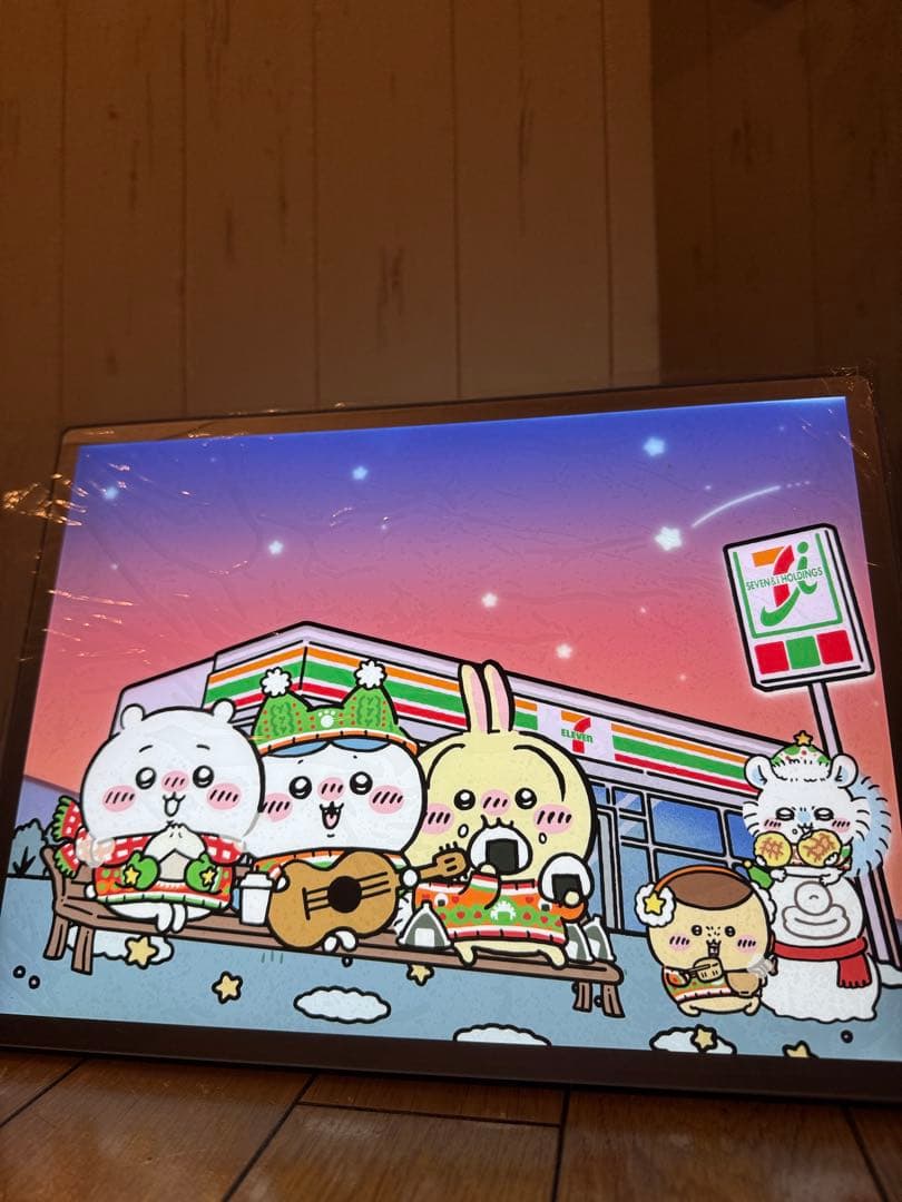 ちいかわ ライトアートパネル セブンイレブン 当選品 限定100点