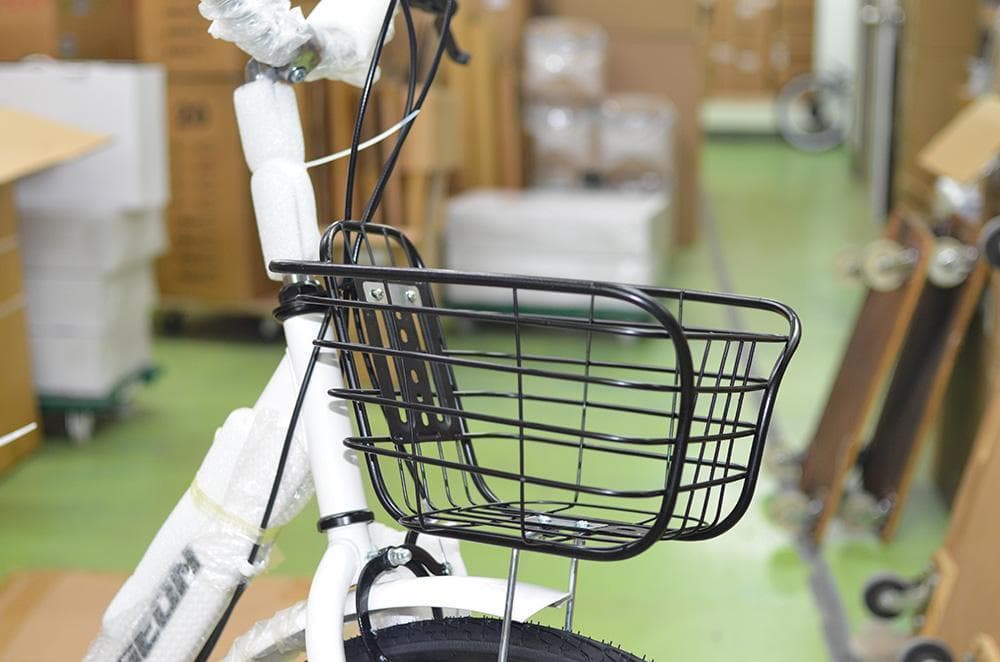 折りたたみ自転車 6段変速26インチ ミニベロ ママチャリカゴ付