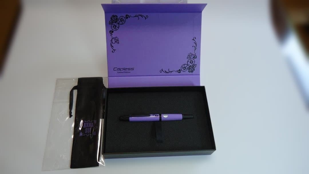 パイロット 万年筆 ANNA SUI 細字(F) 紫 ペンケース付【未使用】 ANNA
