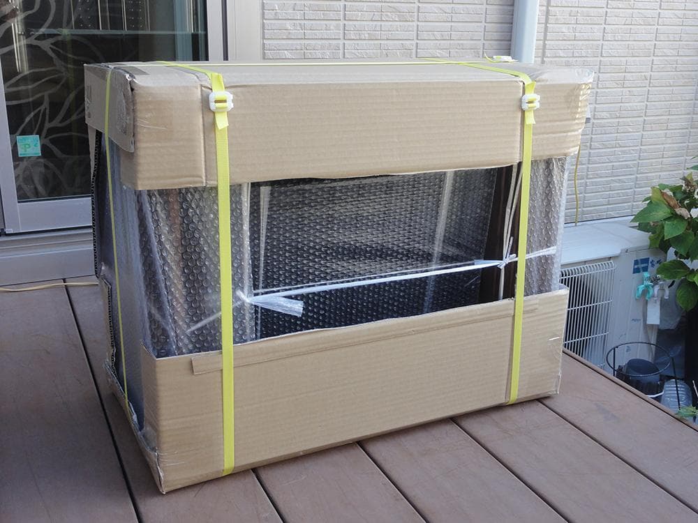 高さの有るビオトープ 80L トロ舟＆木枠セット（3D防鳥網