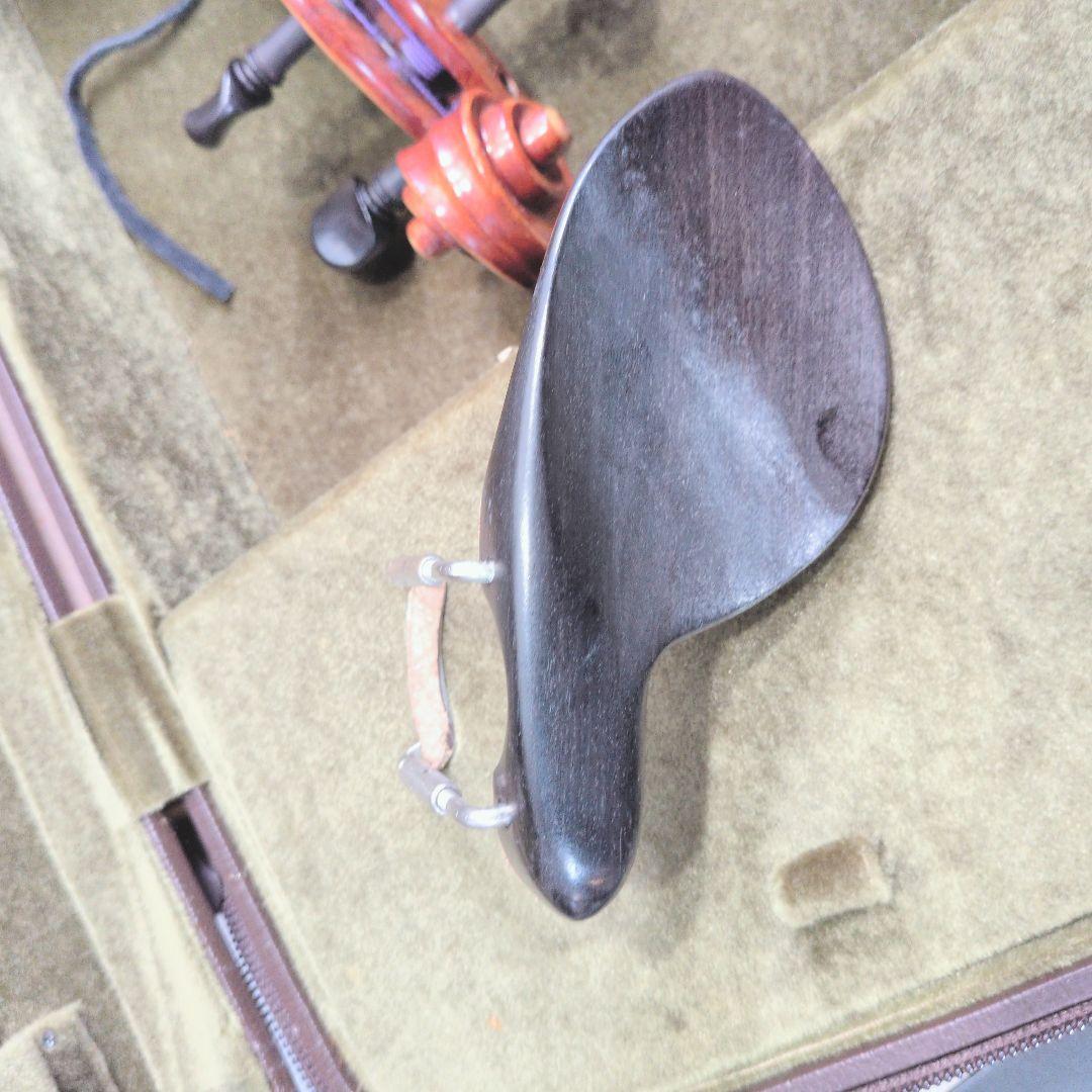 P578 Franz Sandner バイオリン 弓 肩当て ケース付 ドイツ製 高級