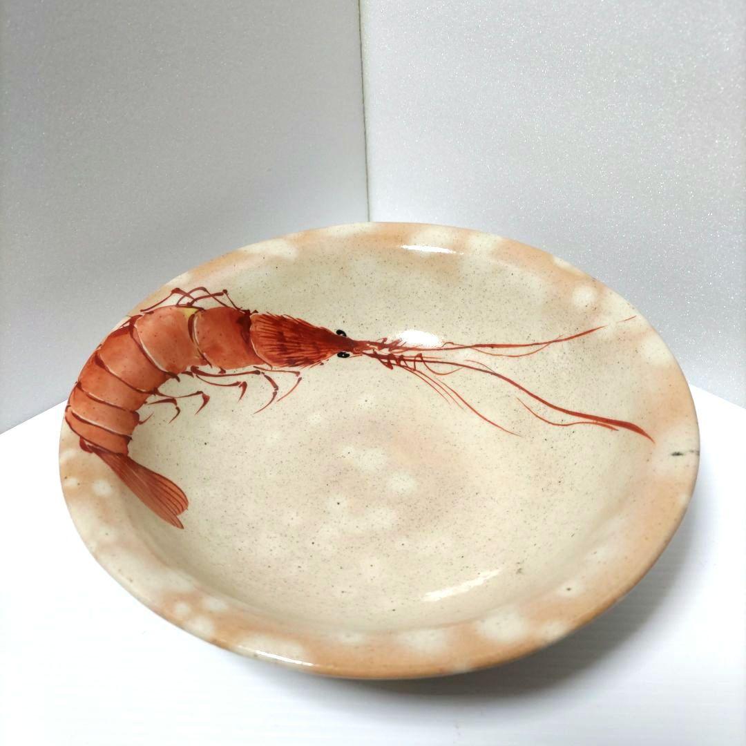 茶道具 菓子鉢 菓子器 海老図 三代 山川巌 蓮月尼手捏写 共箱