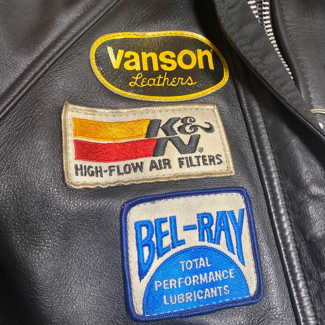 7*e様 VANSON バンソン レザージャケット TC 34 ライダースジャケ 7*e様