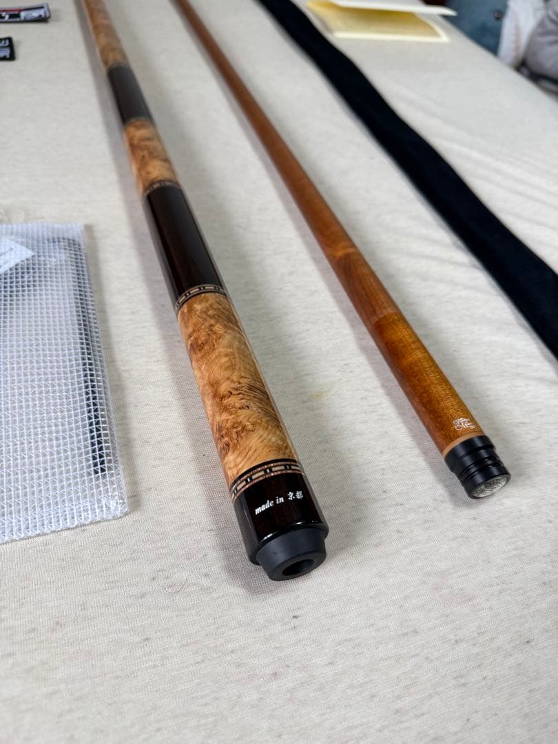 新作　早川工房カスタムキュー　グリップ3分割　NO.354