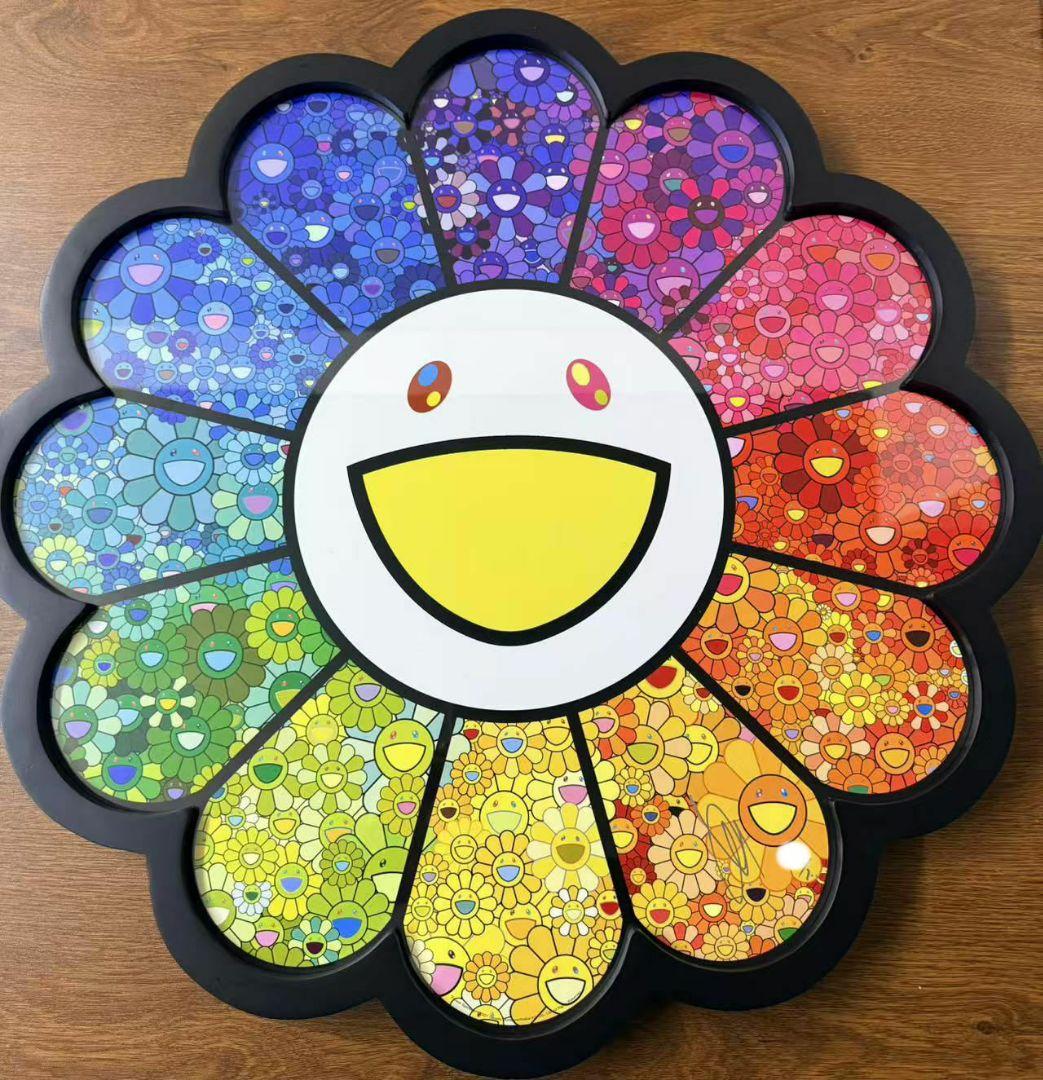 村上隆 直筆サイン入り、 エディションプリント『お花がスパークル！』 村上隆 お花がスパークル エディションプリント 7月24日(土)よりWEB