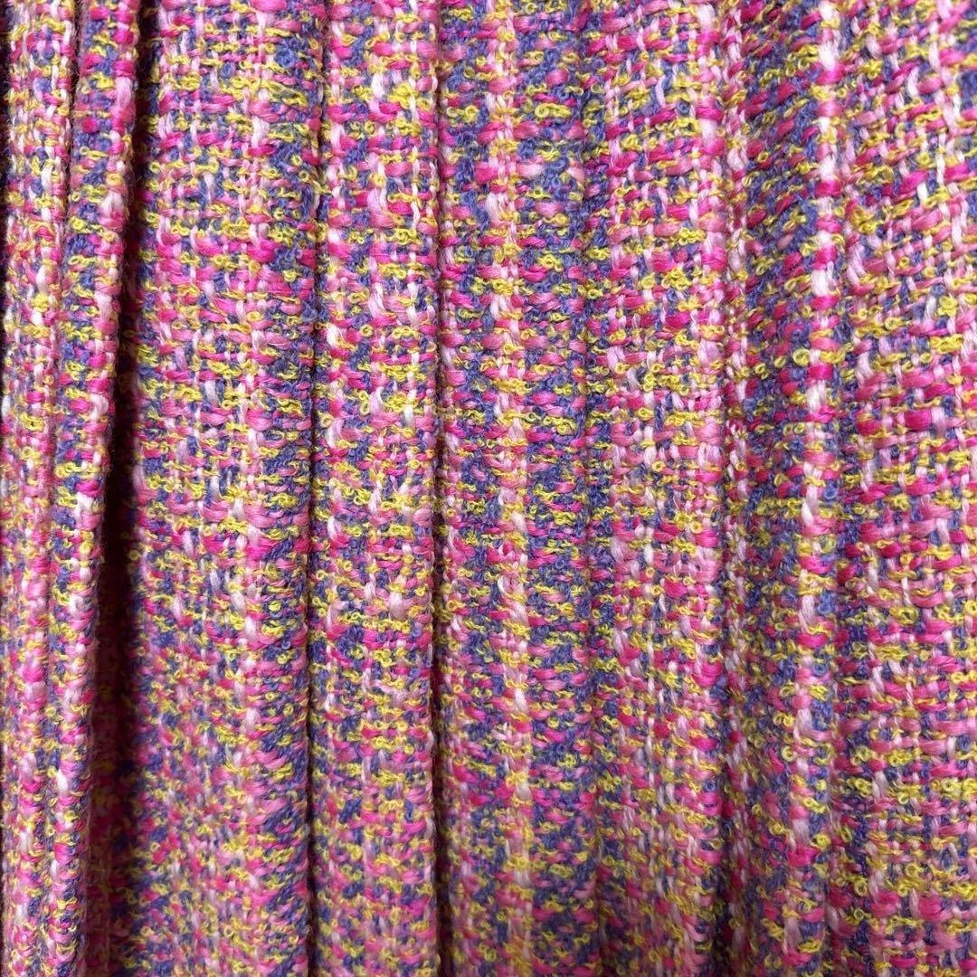 【新品未使用】PRADA ツイードプリーツスカート