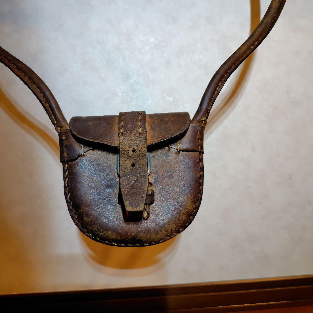 ヴィンテージ鉄道アクセサリー レザー製ポーチ