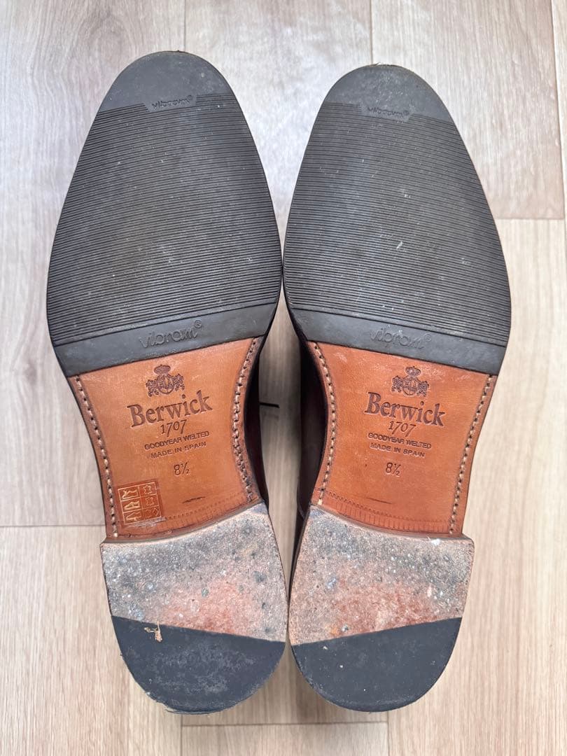 バーウィック Berwick ストレートチップ 4087 ダークブラウン