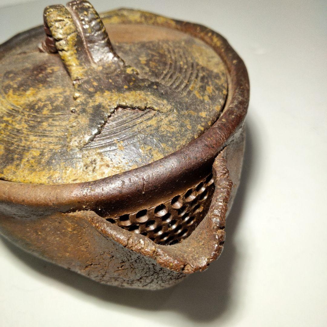 R397-2備前焼宝瓶急須陶印有D