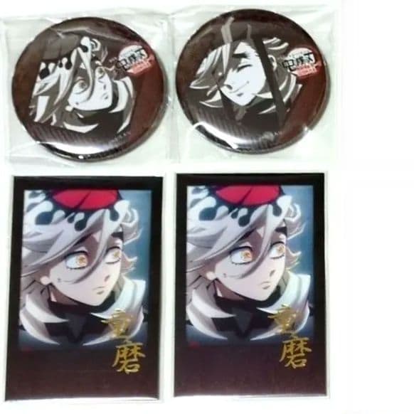 童磨 ufotable 鬼滅の刃 DINING 缶バッジ チェキ ポストカード - メルカリ