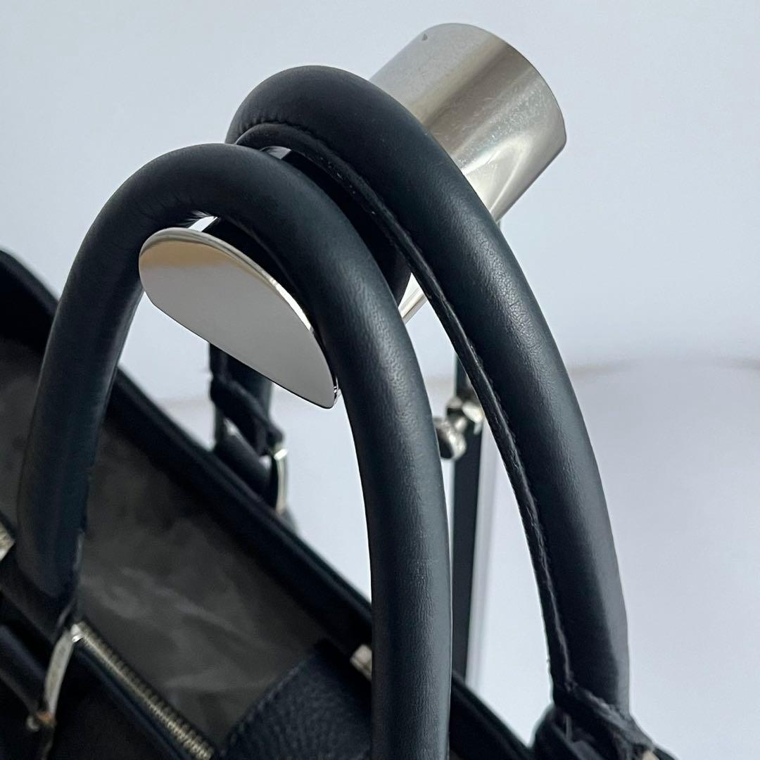 ✨未使用レベル✨　PELLE MORBIDA 　ビジネスバッグ　ネイビー　レザー