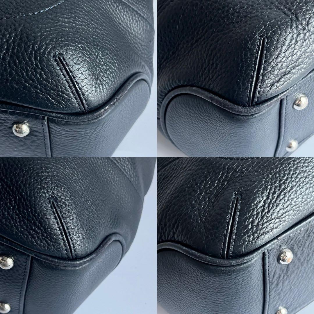 ✨未使用レベル✨　PELLE MORBIDA 　ビジネスバッグ　ネイビー　レザー