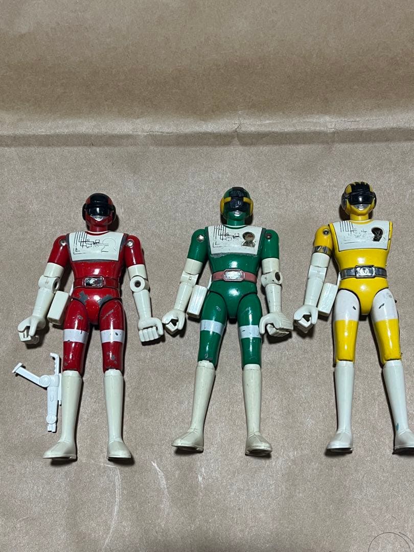 超電子バイオマン 超合金レッド&グリーン&イエロー