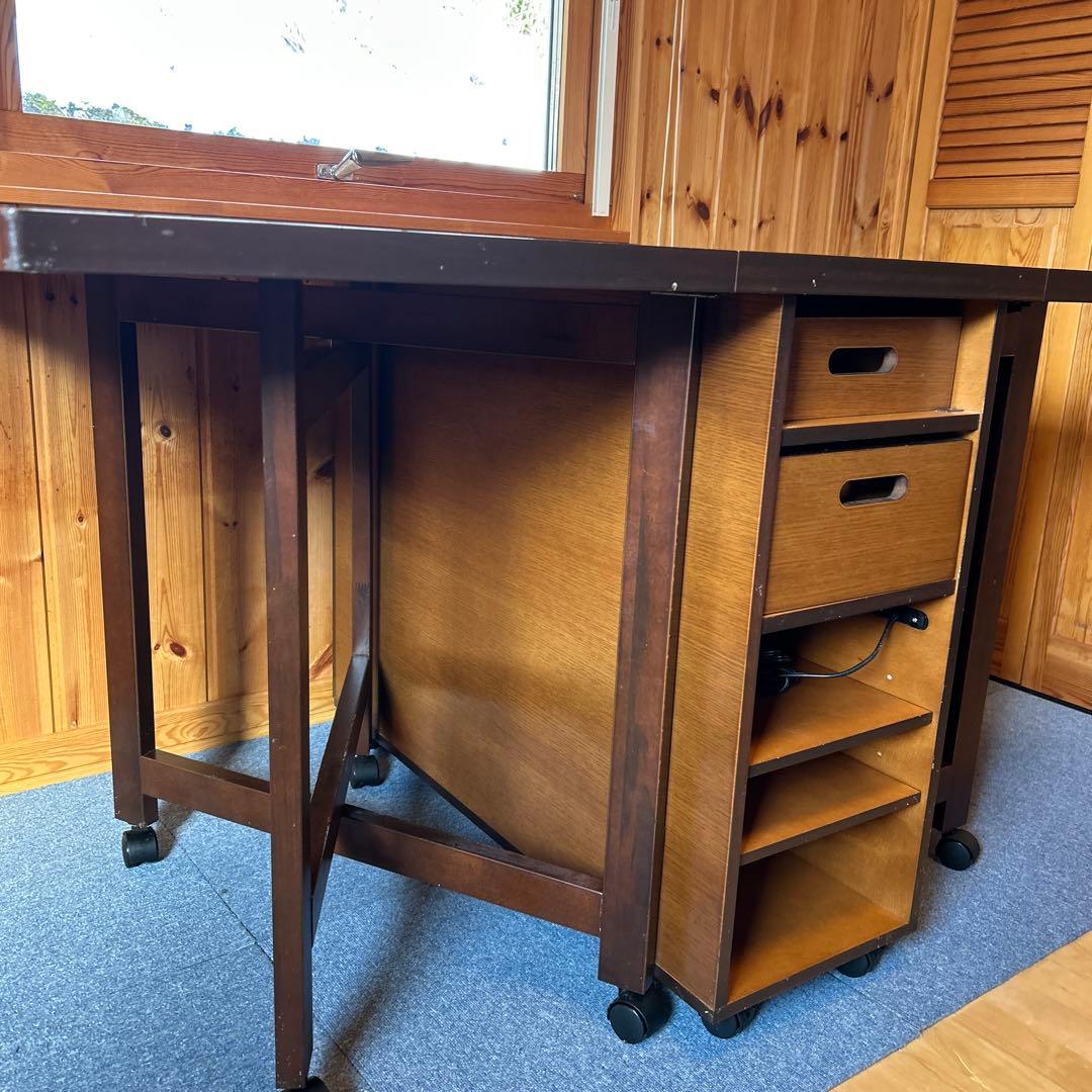 カタログハウス 高橋昌子 ソーイングデスク 折り畳み式 通販生活