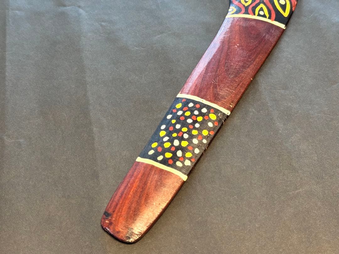 オーストラリアンアボリジナルアート タペストリー2点セット ブーメラン