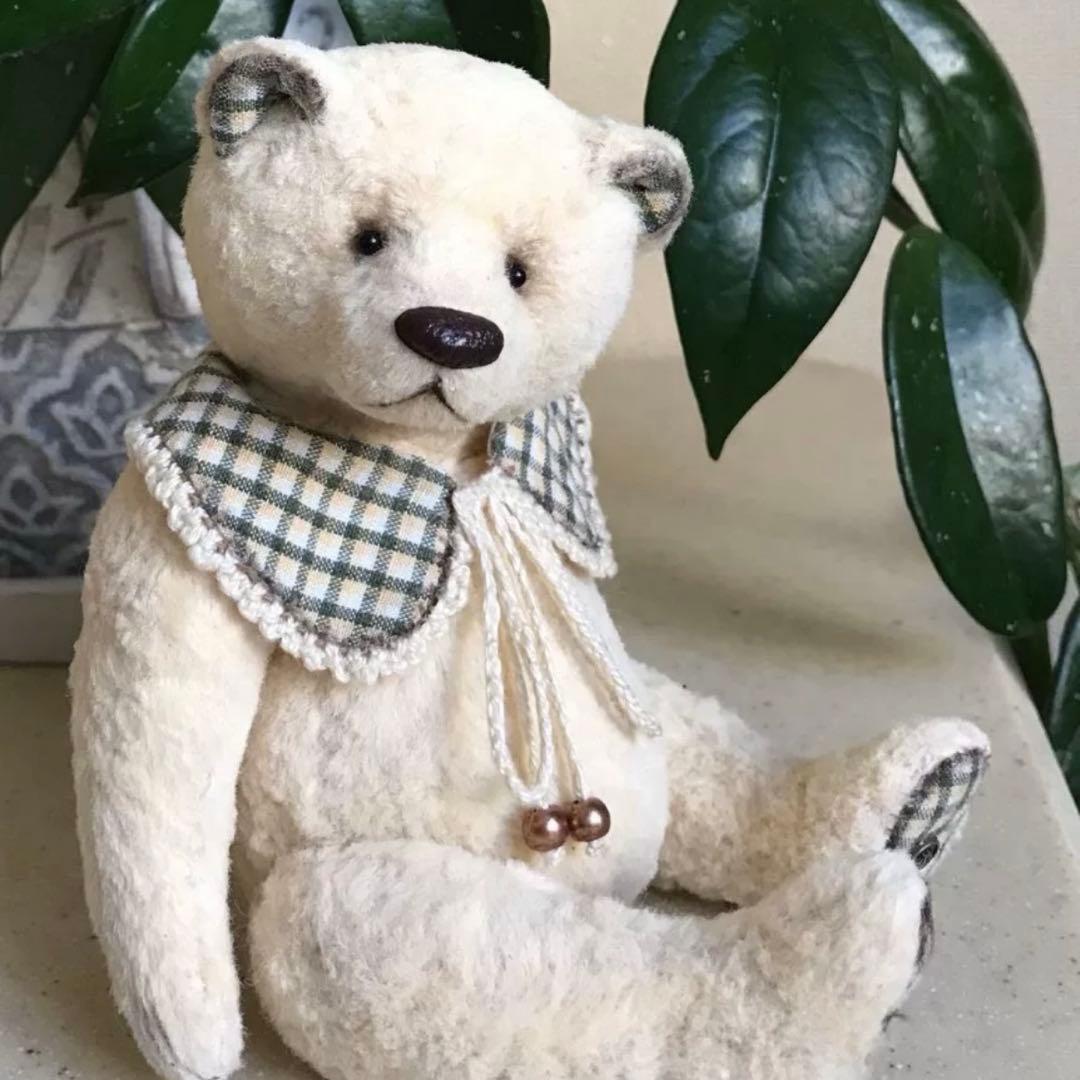 ヴィンテージベア テディベア 海外作家様 コレクション 優しい白熊さん