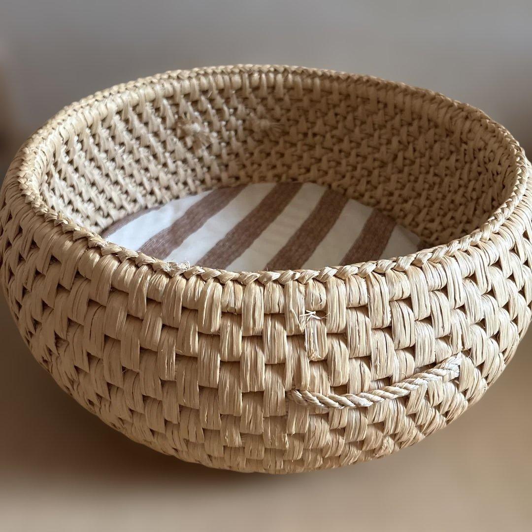 猫ちぐら 縄編み仕様